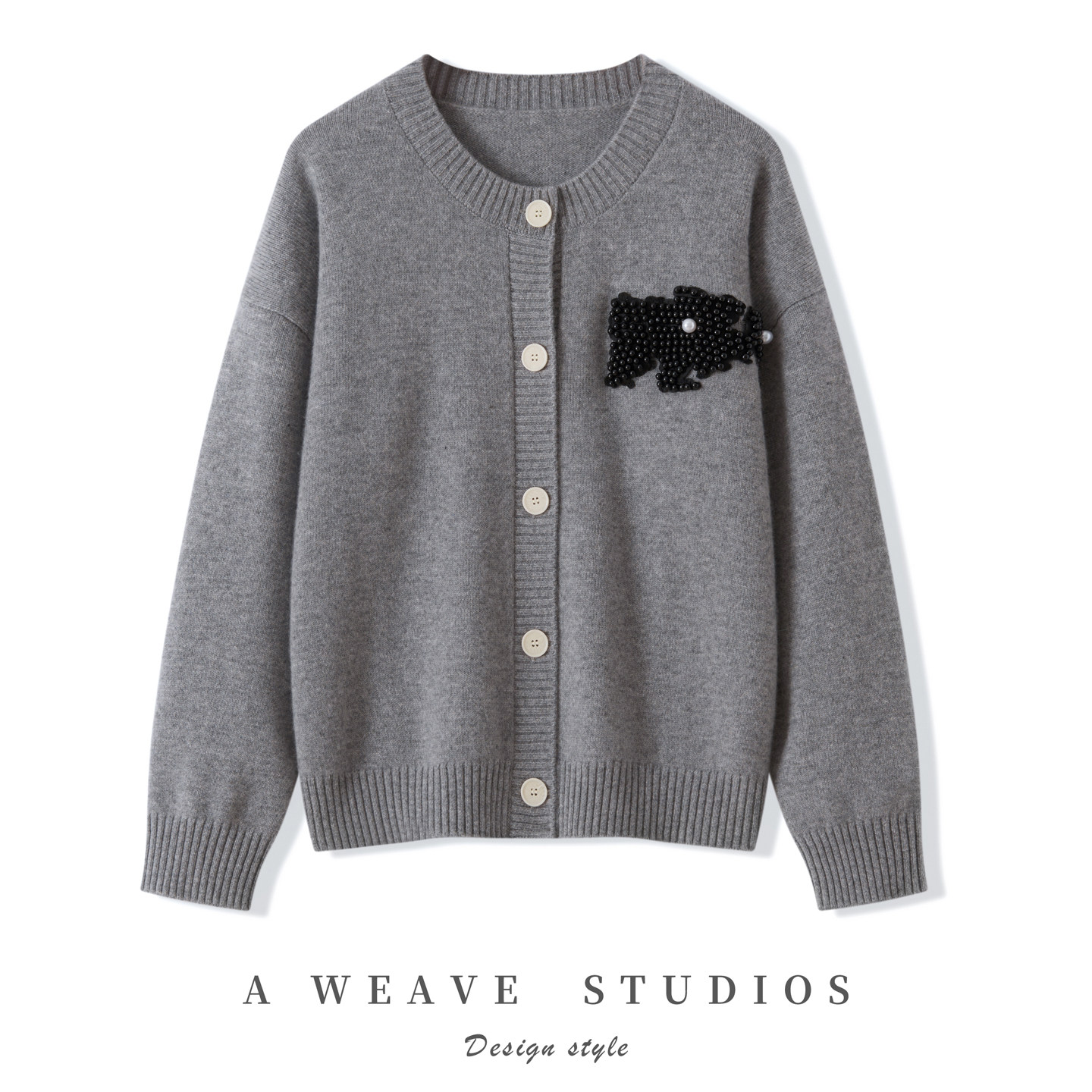 2025秋冬新款100%纯山羊绒衫女圆领加厚系扣开衫休闲时尚针织上衣,淘宝优惠券,粉丝福利购,淘宝优惠卷