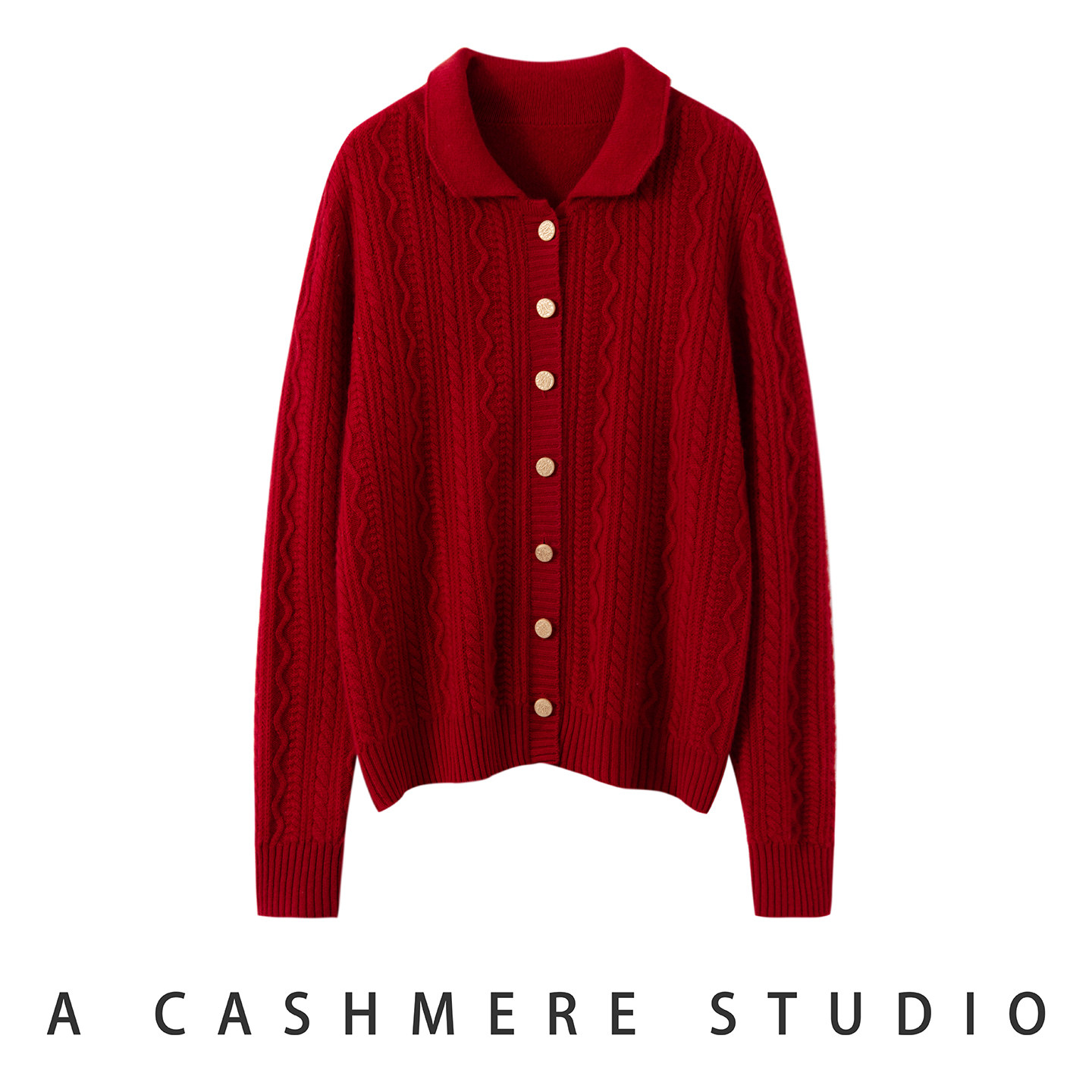 25秋冬新款100%山羊绒女加厚青果领开衫简约亲肤舒适宽松百搭时尚,淘宝优惠券,粉丝福利购,淘宝优惠卷