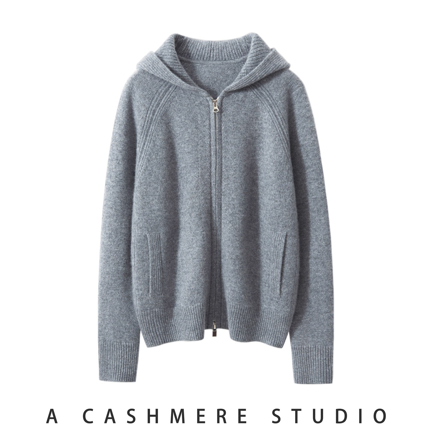 2025秋冬新款100%纯山羊绒女双拉链连帽开衫加厚宽松针织外套上衣,淘宝优惠券,粉丝福利购,淘宝优惠卷