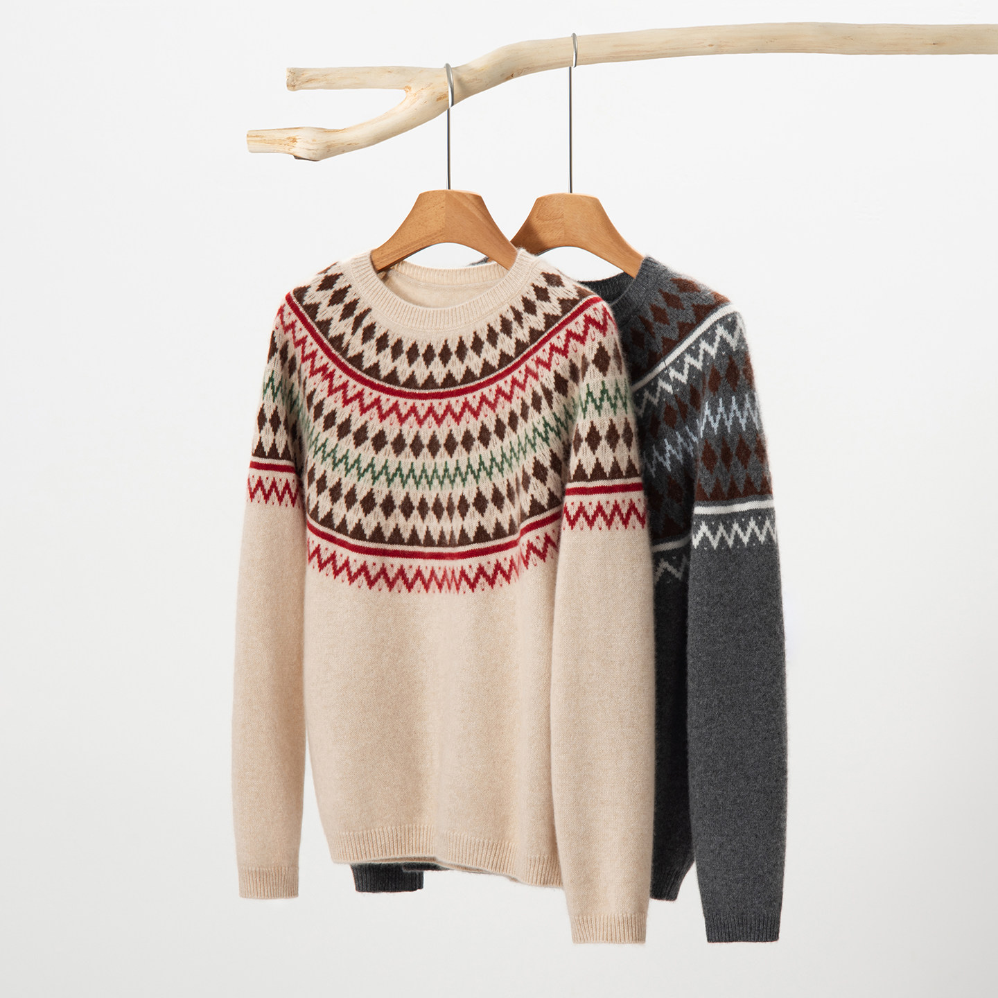 25秋冬新款100%山羊绒衫女圆领加厚针织衫宽松毛衣打底衫百搭上衣,淘宝优惠券,粉丝福利购,淘宝优惠卷