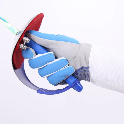 Конкурс CFA ограждающие перчатки с тремя целеустремленными цветочными мечами тяжелые перчатки для меча дышащие анти -защелистые пластиковые