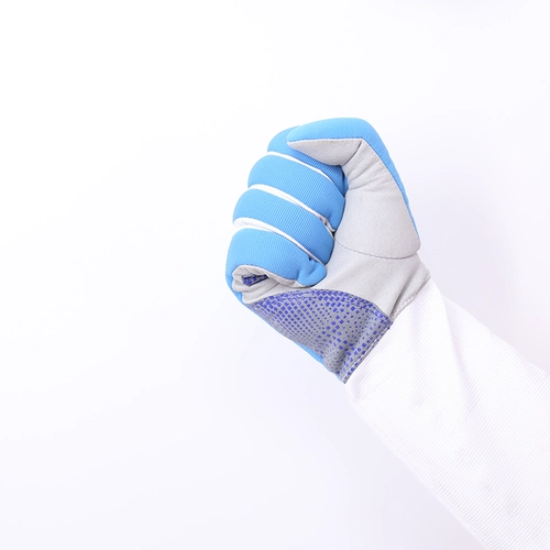 Конкурс CFA ограждающие перчатки с тремя целеустремленными цветочными мечами тяжелые перчатки для меча дышащие анти -защелистые пластиковые