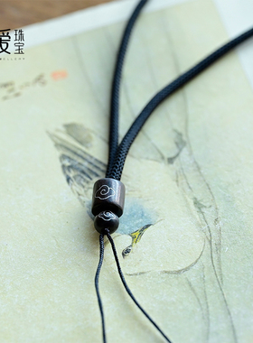 纯天然绿幽灵吊坠风景项链男女款