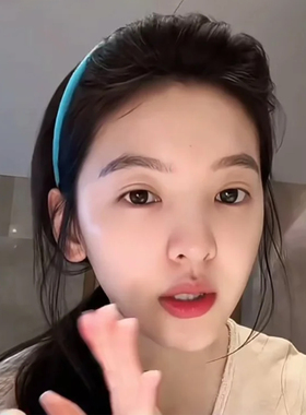 超级显白！湖蓝色小金标窄版头箍女款2026新款韩系光泽感头箍发捆