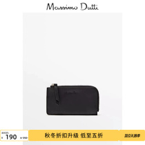 Discount Season Autumn Winter New Massimo Dutti 2023 Ladies Accessories Zipper Design Nappa Soft Face Genuine Leather Card Holder 04650601400