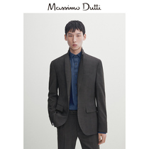 Spring new Massimo Dutti mens clothing 2024 new business gentlemen are loading pure wool grey gale suit jacket 02006806802