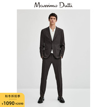 Discount season Massimo Dutti mens clothing 2023 fall new version of grey two-way elastic wool suit jacket 02000168803