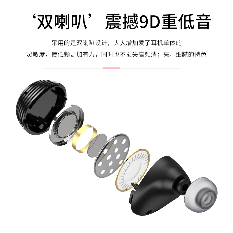 蓝牙耳机双耳入耳式微小型迷你华为苹果小米超长续航待机男女安卓通用真无线隐形单耳塞降噪开车运动跑步防水 蓝牙耳机双耳入耳式微小型迷你华为苹果小米超长续航待机男女安卓通用真无线隐形单耳塞降噪开车运动跑步防水