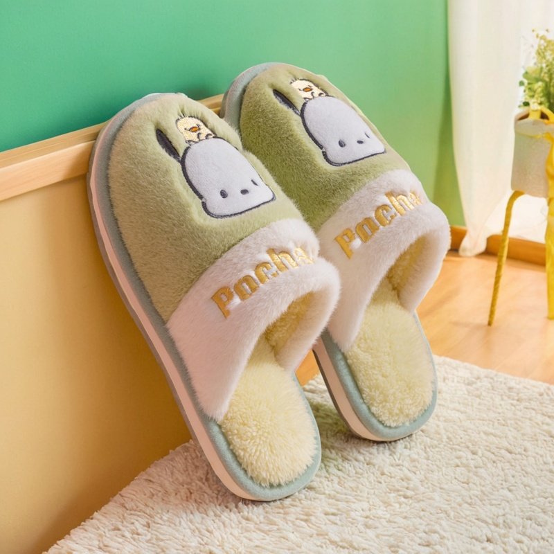 三丽鸥凯蒂猫冬季儿童棉拖鞋防滑软底家居亲子鞋室内女孩毛托保暖,淘宝优惠券,粉丝福利购,淘宝优惠卷