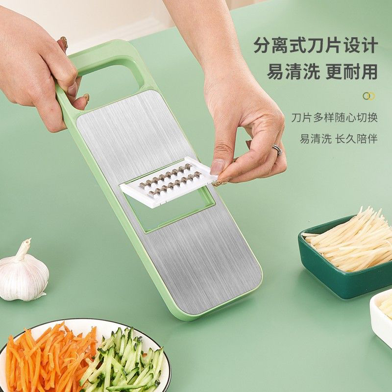 切菜神器土豆丝刨丝器擦丝器切片机家用厨房多功能柠檬削萝卜黄瓜 - 图2