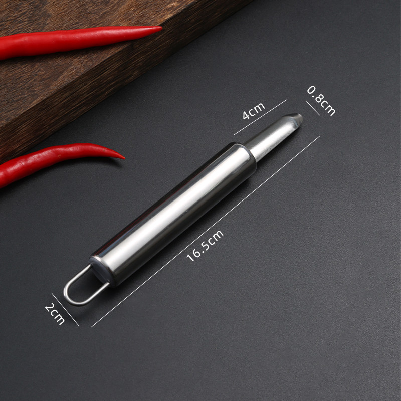 不锈钢去虾线去龙眼核神器去皮取肉除虾胃工具家用荔枝桂圆分割器