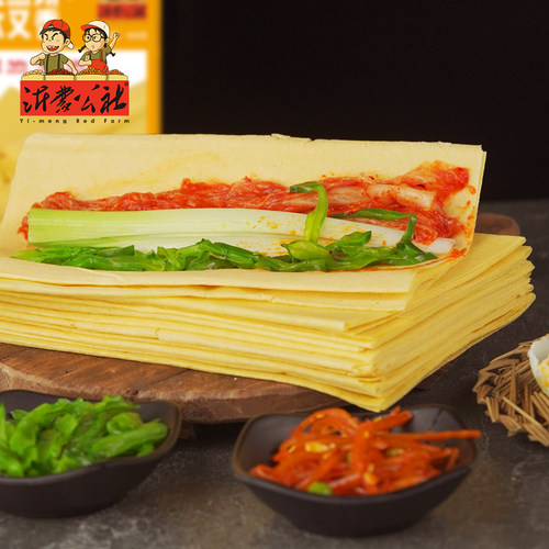 沂蒙公社山东煎饼纯手工杂粮煎饼正宗临沂小米大煎饼400g鏊子即食 - 图2