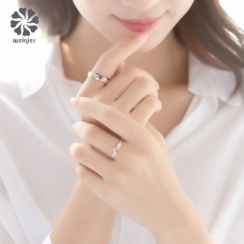 唯妮儿原创旋转木马ins潮情侣戒指 唯妮儿戒指/指环