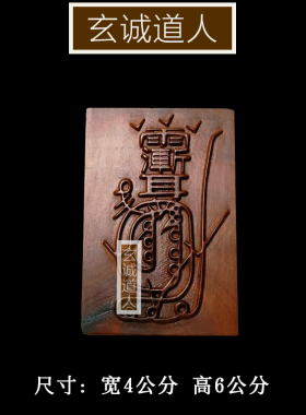 玄诚道人雷击枣木紫薇讳金光咒