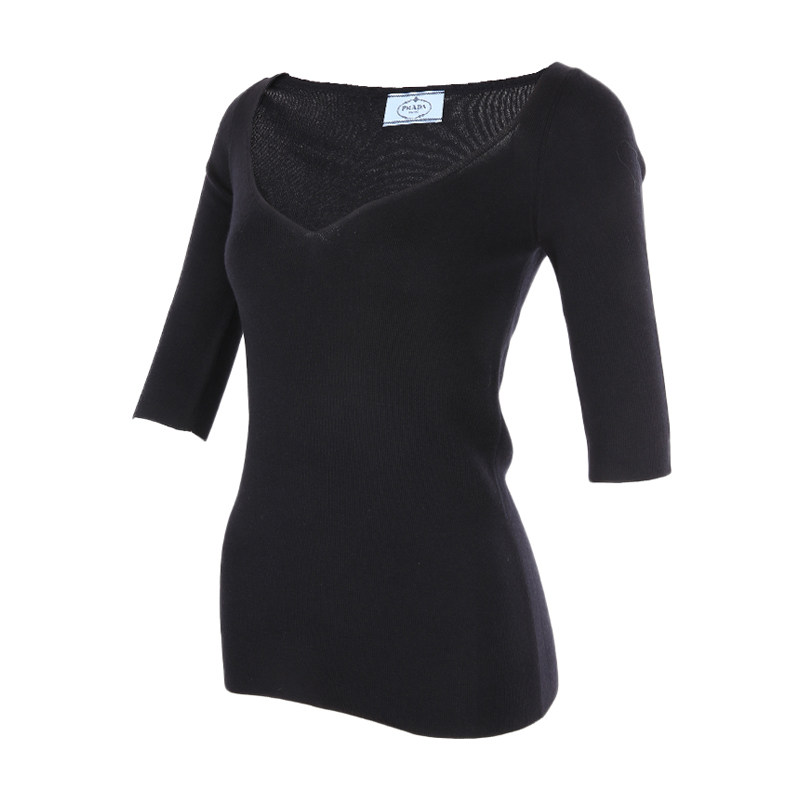 正品prada /普拉达女士新款针织衫 怀远海外毛针织衫