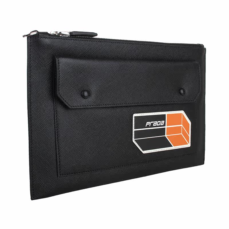 正品prada /普拉达ss手拿包 怀远海外男士包袋