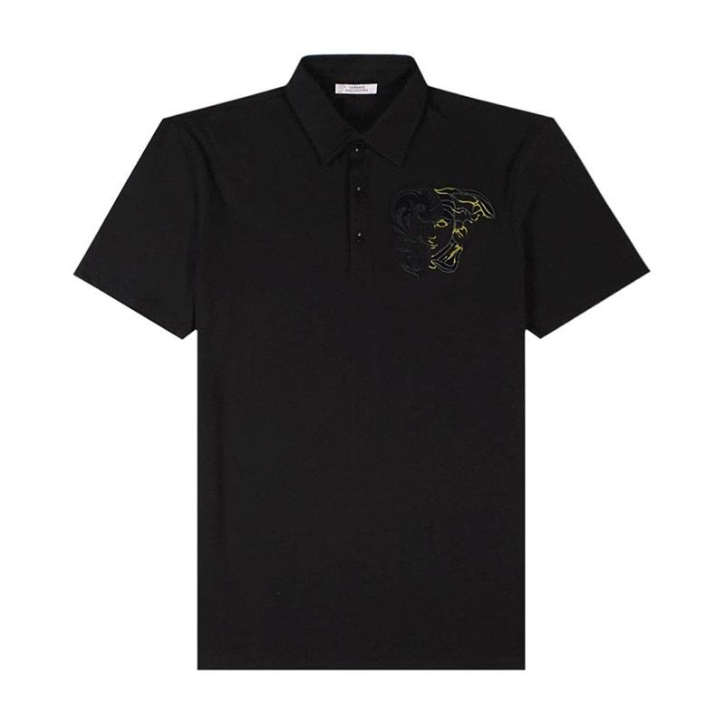 正品范思哲短袖新款美杜莎polo衫 怀远海外T恤