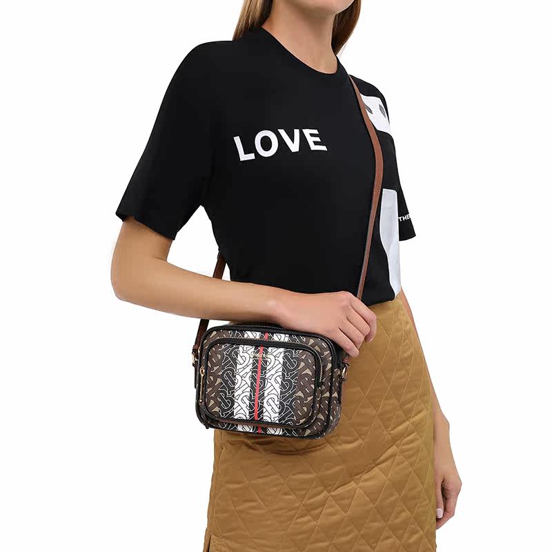 正品burberry /巴宝莉双层tb斜挎包 怀远海外女士包袋