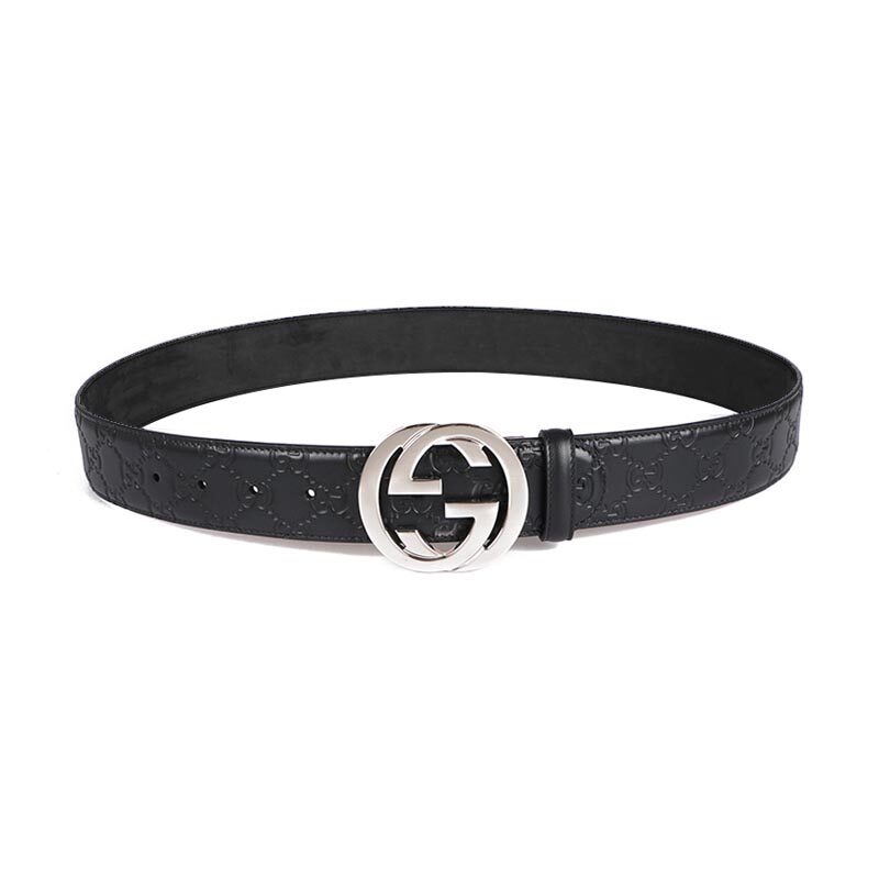 正品gucci /古驰真皮双g男士皮带 怀远海外腰带/皮带/腰链
