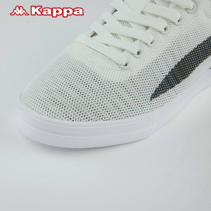 Kappa卡帕板鞋新款情侣男女帆布鞋网眼白鞋K0BX5CC03 - 图2