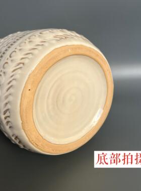 福气满满民宿大肚陶瓷插花瓶桌面房间摆件美式田园风鲜花水培花器