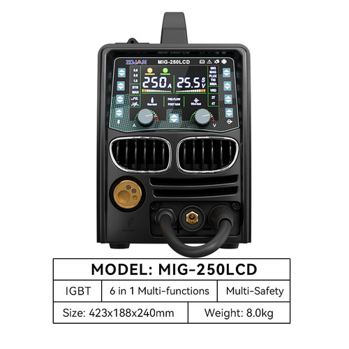 ZOJAN中剑 无气二保焊机5KG多功能6合1氩弧焊电焊机有气保护焊机 - 图1