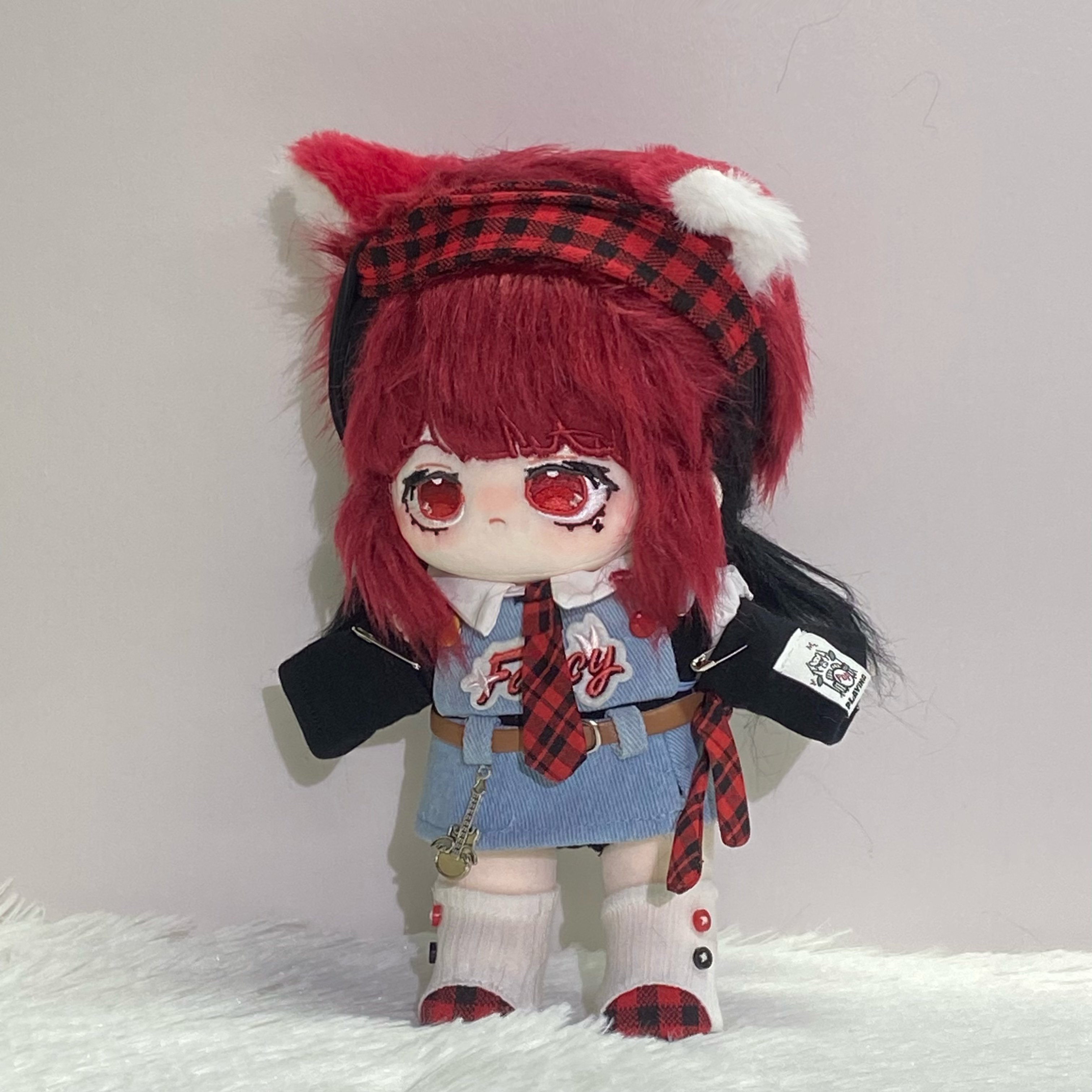 正版棉花娃娃20cm正品原创无骨裸娃毛绒公仔玩偶可换装可爱无属性-图1