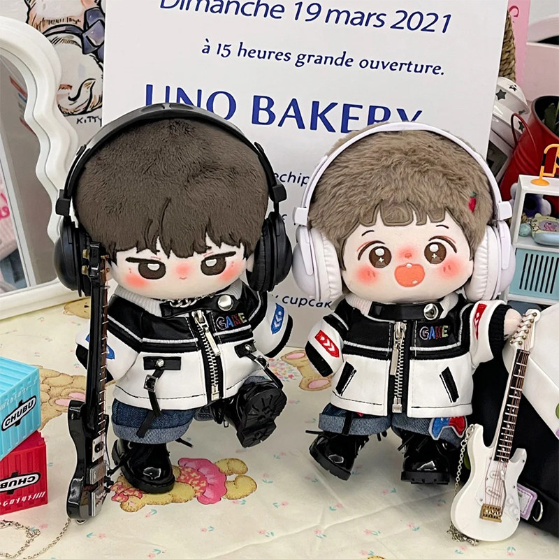 20cm娃衣棉花娃娃无属性现货弘乐岚音玩偶套装帅气帽子制服小配件,淘宝优惠券,粉丝福利购,淘宝优惠卷