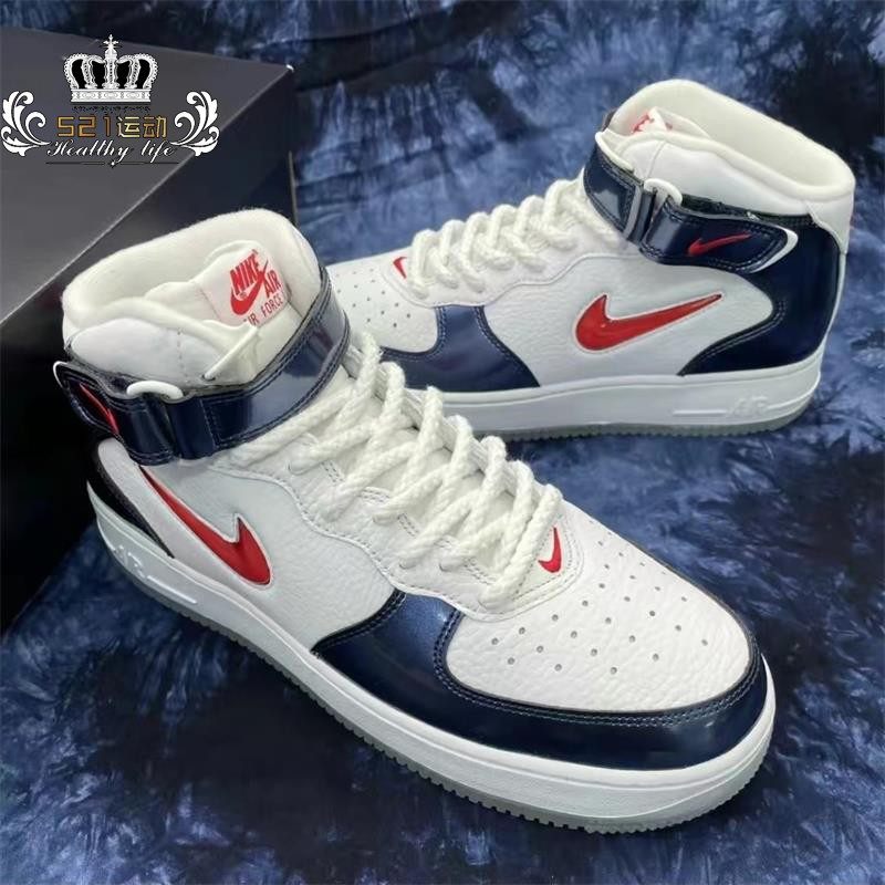 耐克Air Force 1Mid男子空军一号中帮复古运动休闲板鞋DH5623-100,淘宝优惠券,粉丝福利购,淘宝优惠卷