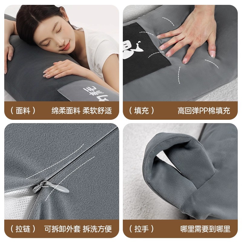 抱枕女生睡觉专用长条枕床上侧睡夹腿圆柱形客厅沙发靠枕可拆洗 - 图3