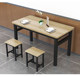 Simple style snack bar canteen noodle shop custom dining table and chairs