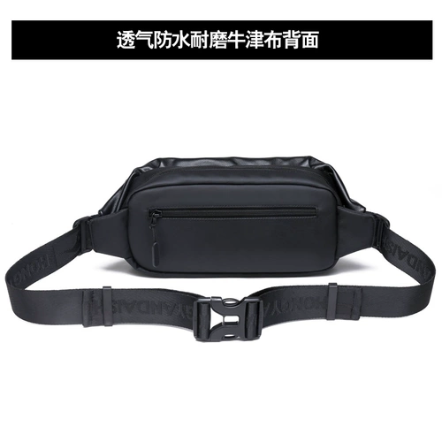 鸿岩袋鼠 Нагрудная сумка, кожаная сумка через плечо, универсальный мобильный телефон на одно плечо, поясная сумка, из натуральной кожи, в корейском стиле