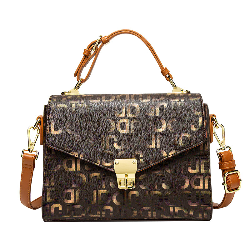 2021新款通勤老花大容量手提斜挎包 凡思曼女士包袋