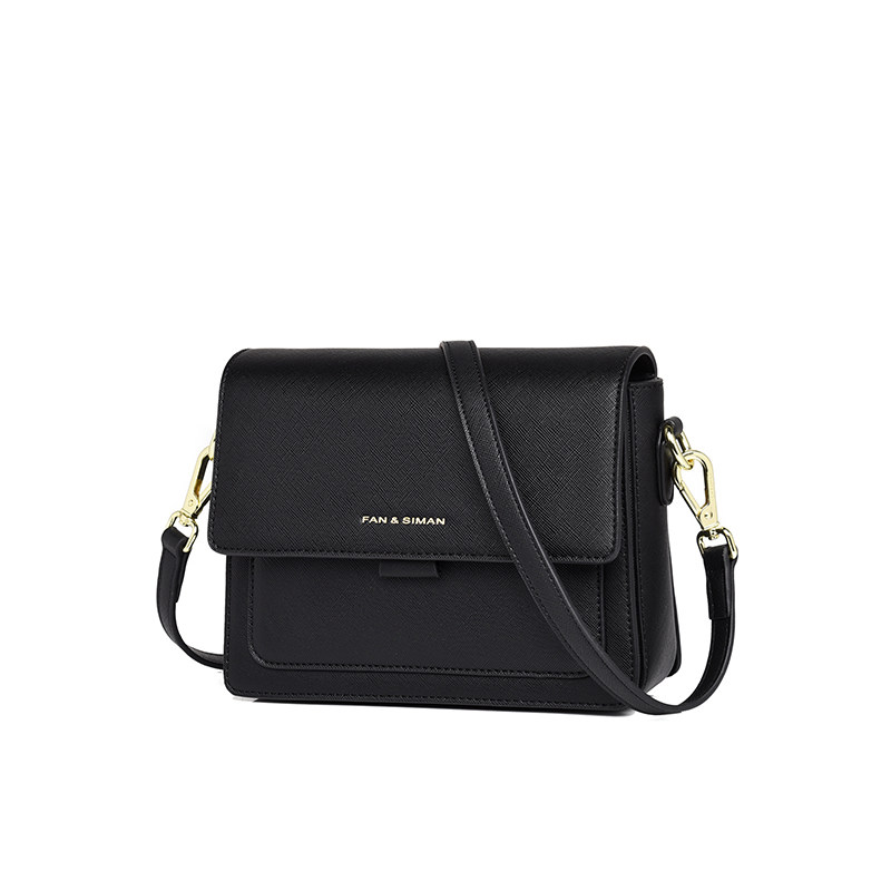 秋上新黑色女ins超火简约单肩包 凡思曼女士包袋