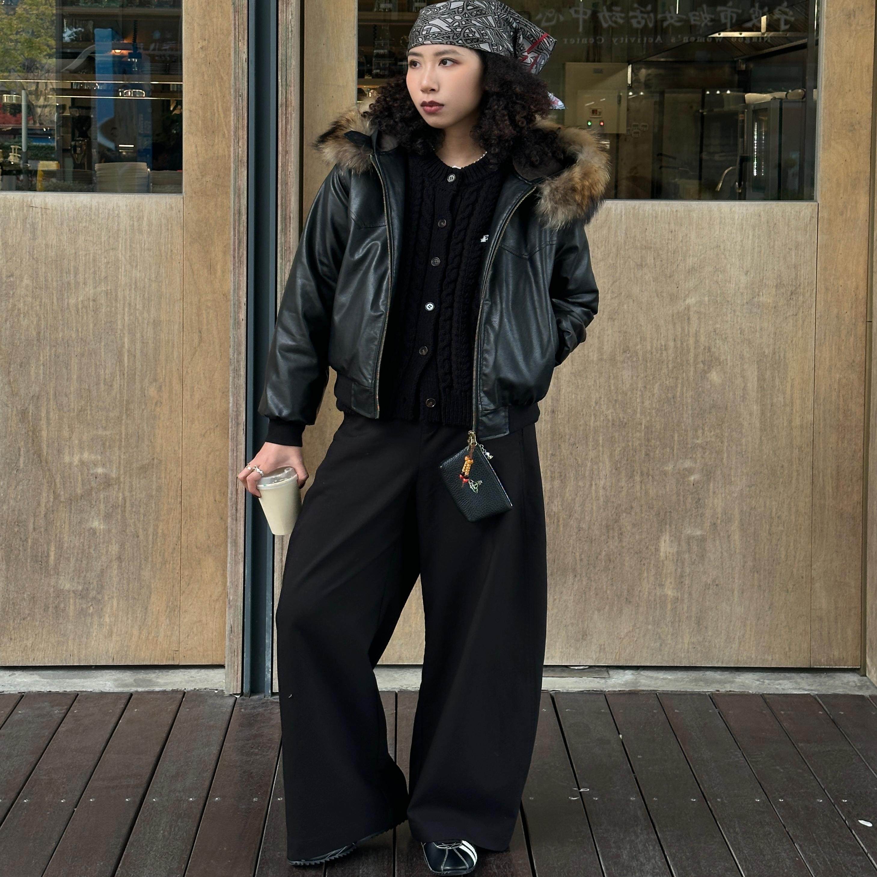 7773M新雪丽云纤棉捕梦夹克重磅复古皮衣PU男女同款保暖真毛,淘宝优惠券,粉丝福利购,淘宝优惠卷