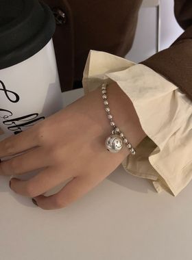 小众韩国重工微笑925银轻奢手链