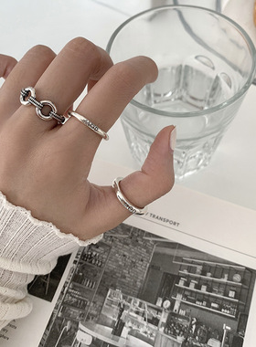 轻奢东大门猪鼻子小众设计戒指