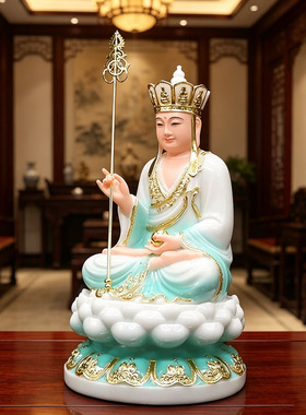 居家供奉地藏王菩萨佛像汉白玉