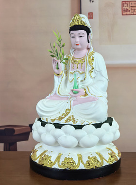 树脂彩绘居家供奉观音佛像