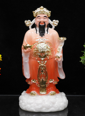 新款汉白玉福禄寿福禄寿三星摆件