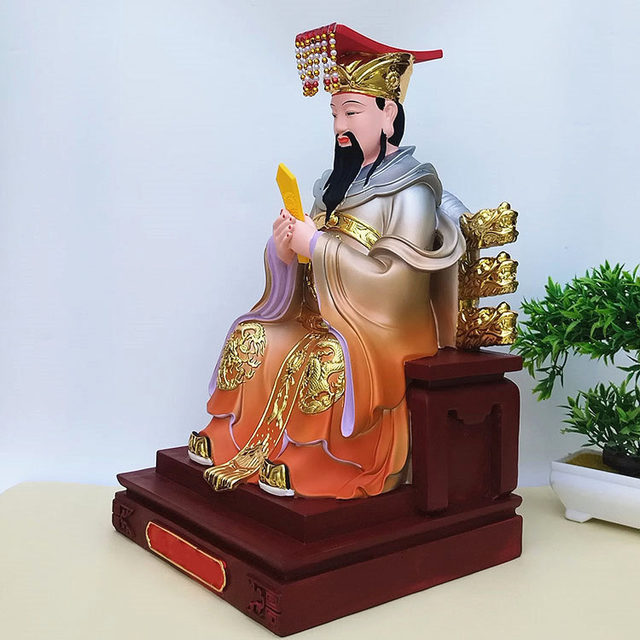 Dongyue Emperor Statue Resin 16-inch Dongyue Emperor Buddha Statue Taishan God Rensheng Tianqi King
