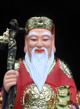 土地公土地婆神像树脂佛像
