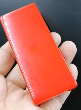 新疆和田玉红玉印章鸡血玉手把件