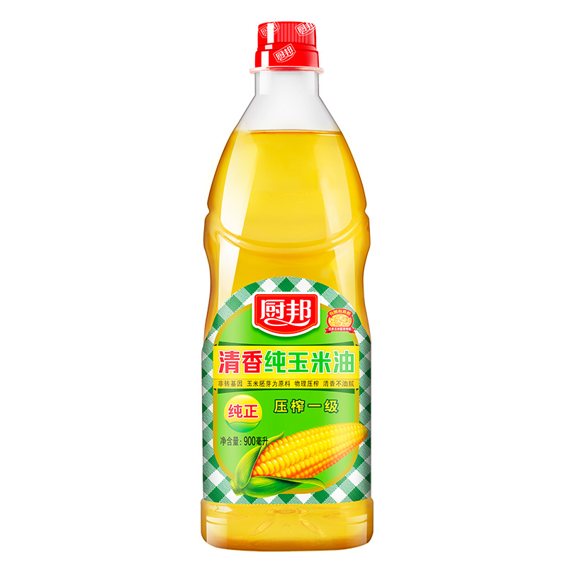 厨邦清香纯玉米油900ml食用油物理压榨玉米胚芽榨炒菜家用-图3