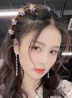 山茶花迷你小抓夹发夹女侧边夹