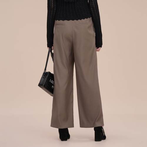 XG/雪歌通勤简约休闲裤女25春装新款宽松显瘦直筒裤XK102013A543 - 图2