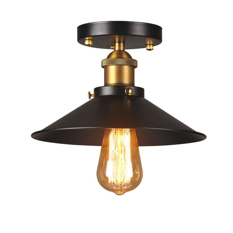 设计师美式乡村复古工业风灯具loft客厅卧室阳台过道小黑裙吸顶灯,淘宝优惠券,粉丝福利购,淘宝优惠卷