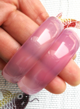 冰花正品粉晶少女甜美风芙蓉玉