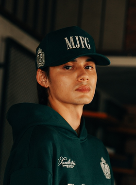 顽童MJFRESH MJFG系列绿色帽子纯棉百搭老帽男女款美式复古鸭舌帽