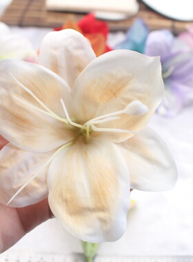 新款仿真兰花百合花朵手工配件